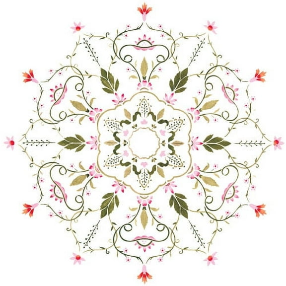 Winterthur Philadelphia Medallion Wall Stencil SKU #W007 by Designer Stencils