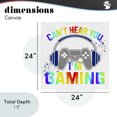 thumbnail image 4 of Stupell Industries Contemporary Rainbow Can't Hear You Gaming Canvas Art, 24 x 24, by Kim Allen, 4 of 8