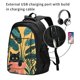 thumbnail image 2 of Balery Cat Hiding In Potted Plants Mochila con carga USB para hombre y mujer - Mochila impermeable y antirrobo para portátil con puerto USB para viajes, trabajo, estudios y universidad, 2 of 7
