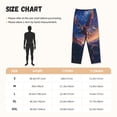 thumbnail image 4 of Lsque Starry Sky Flying Tiger Print Women's Pajama Pants, Lounge Pant - Comfortable Home Wear,Elastic Waistband, Stylish Design-Large, 4 of 9