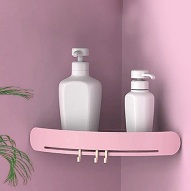 Estante de baño Soporte de almacenamiento Champú Ducha Triángulo Inodoro Organizador de pared Tmvgtek Para estrenar