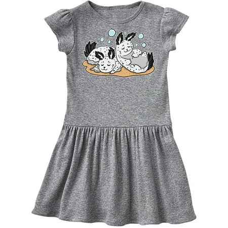 

Inktastic Sea Bunnies Napping Gift Toddler Girl Dress