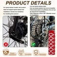thumbnail image 3 of Uxcell 4 Pack Aluminum Alloy Bike Pegs Anti-Skid Fit 3/8 inch Axles with Circle Red, 3 of 7