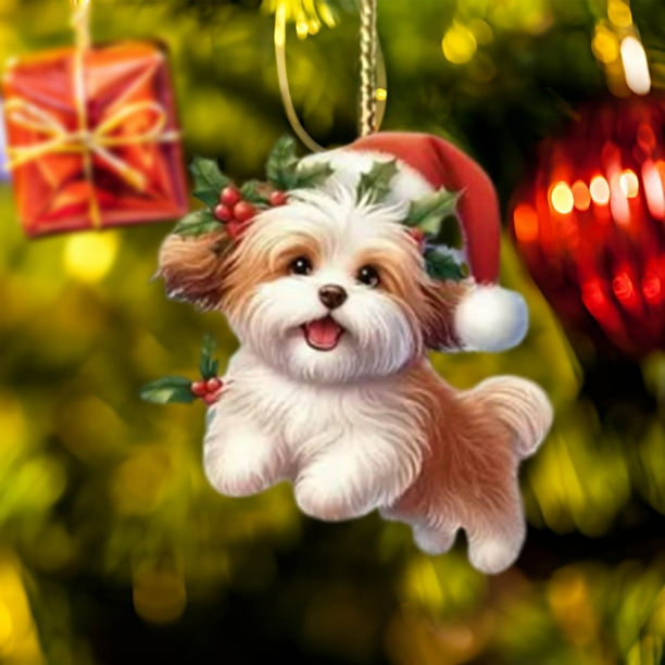 1 Adorno Navideño para Árbol de Navidad, Acrílico, Colgante para Árbol de Navidad, Fiestas, Coche, Decoración Del Hogar.