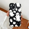 thumbnail image 2 of Cute Ghost Pattern Halloween-Themed Soft Flexible TPU Phone Case for Teens & Adults, Compatible with iPhone 11/12/13/14/15/16 (Pro Max/Plus), 2 of 9