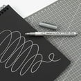 thumbnail image 6 of Metallic Marker Pens, Gold/Silver Reflective Glossy Metallic Chrome Markers, Paint Markers for Black Paper, Rock Painting, Scrapbooking Crafts, Card Making, Ceramic, 6 of 7