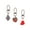 Christmasykl-a, variant on Cute Keychain 3pcs Set Christmas White Tree Deer Snowflake Small Key Chain for Women Bag Charm Car Key Ring Pendant Purse Backpack Handbag Earphone Case Decoration