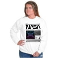 thumbnail image 4 of Retro NASA Deep Space Exploration Unisex Plus Size Sweatshirt Brisco Brands 5X, 4 of 5