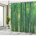 thumbnail image 5 of Ambesonne Asian Themed Shower Curtain, Green Wild Exotics, 69"Wx75"L, Green, 5 of 5