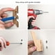 thumbnail image 5 of Juego de 4 ganchos de pared de madera de nogal oscuro o fresno claro, 5 of 9