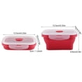 thumbnail image 4 of Microwave Food Container Collapsible Lunch Box Bento Box, Lunch Box, For Picnics Food Storage Container For Camping Food Storage, 4 of 8