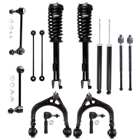 ECCPP 14PCS Complete Struts Assembly Control Arm and Ball Joint Assembly shock absorber Stabilizer Bar Link Kit Tie Rod End for Chrysler 300 2005-2010 ,for Dodge Charger 2006-2010