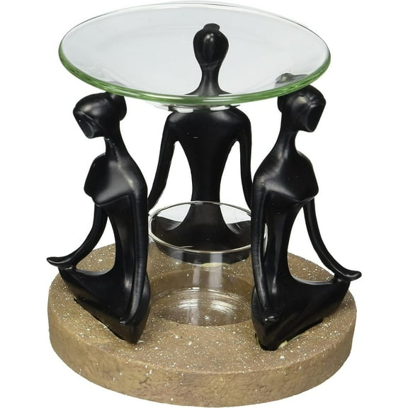 Classic Yoga Positions Figurines Style Wax Tart Warmer Oil Diffuser Candle Holder Aromatherapy Burner