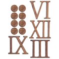 thumbnail image 1 of DIY Modern Large Wall Clock with Roman Numerals 1 Set Wooden Frameless Numbers for Living Room Bedroom Office Home Decor, 1 of 5
