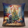 thumbnail image 2 of Merry Christmas Scottish Terrier Santa Hat Xmas Tree Winter Holiday Pillowcase Double Sided Scottie Dog Lover Gifts Pillow Case Covers - 01013, 2 of 3
