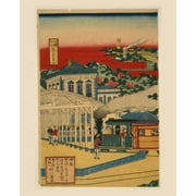 Print: Tokyo Ueno Yama Shita Yori Nakasendo Ofuku Jokitetsudo No Zu, 1885