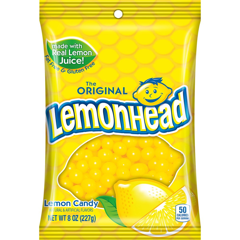 Lemonhead Hard Candy, 8 Ounce Bag