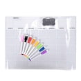thumbnail image 2 of Juego de calendario de pizarra blanca magnética de borrado en seco A3, planificador semanal de pizarra blanca para refrigerador, kit para refrigerador, como se muestra, como se muestra, 2 of 5