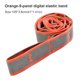 thumbnail image 2 of Naiovety Cinturón de estiramiento portátil Yoga deportes gimnasio Fitness resistencia banda estudiantes ejercicio flexibilidad entrenamiento práctica Uniforme atlético Naranja Naiovety OD026739-05, 2 of 6
