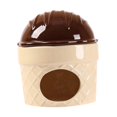 thumbnail image 4 of YWMJZEU Ceramic Hamster Nest Hamster Habitats Cute Indoor Cave Cooling House Pet Hideout Brown, 4 of 9