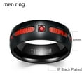 thumbnail image 4 of Ringheart Couple Rings Matching Rings 1.5ct Red CZ Womens Wedding Ring Sets Wedding Bands, 4 of 7