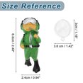 thumbnail image 7 of Unique Bargains Diver Aquarium Decorations Floating Diver Fish Tank Decorations Fun Floating Fish Decor Green 1 Set, 7 of 7