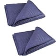 thumbnail image 1 of PONGHEI 2 mantas para mudanzas de 40 x 72 pulgadas, mantas de embalaje resistentes para mudanzas, envíos, envolturas gruesas de muebles para suministros de mudanza, mantas de envío acolchadas profesio, 1 of 5