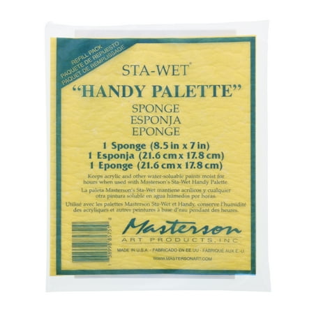 UPC: 0738998857510 | Masterson Sta-Wet Handy Palette Sponge  Single Refill