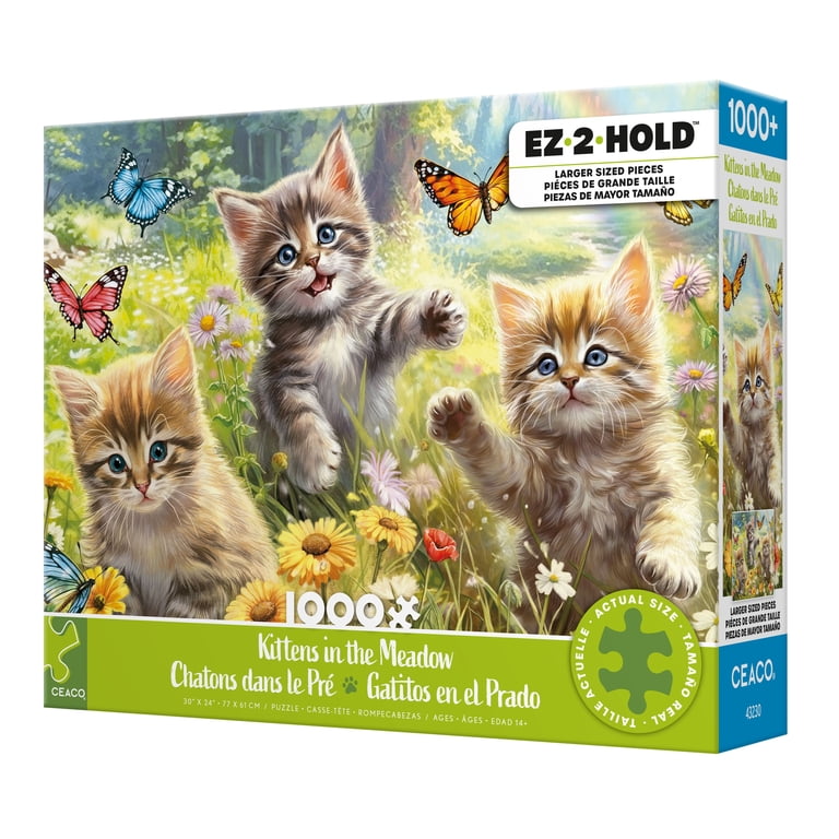 Ceaco 1000 Piece Kittens in Meadow Jigsaw Puzzle - Walmart.com