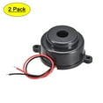 thumbnail image 1 of Unique Bargains DC 12V Active Piezo Buzzer Industrial Home 105dB Mini Electronic Buzzer Didi Alarm Ringer Sound Dia 37mm with Wires,2Pcs, 1 of 3