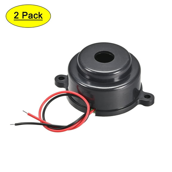 Uxcell DC 12V 105dB Dia 37mm Active Buzzer Alarm Ringer with Wires 2Pcs