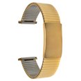thumbnail image 1 of Bandini Bracelet de Montre Extensible en Acier Inoxydable Ton Or 20 mm pour Hommes, Extrémité Droite, Longueur Ajustable, Bracelet de Montre à Expansion en Métal, Sans Boucle, 1 of 8