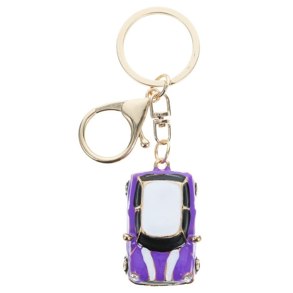 unbranded Car Keychain Creative 3d Car Model Rhinestone Key Fob Cover Keyring Universal Cute Key Chain With Ring For Men Women Car Accessories