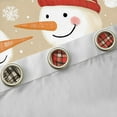 thumbnail image 4 of jejeloiu Lovely Snowman Blackout Curtains,Merry Christmas Curtains Pack of 2 (38x45 Each),Let It Snow Window Curtains For Girls Kids,Microfiber Bedroom Decor, 4 of 6