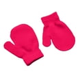 thumbnail image 6 of Zwiiyzr Multicolor Knit Mittens Gloves Toddler Kids Winter Warm Gloves for Boys and Girls Knit Fingerless Gloves Hot Pink, 6 of 8
