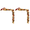 2PC CC2, variant on Christmas Door Corner Decor Light, L-Shaped Holiday Porch Decoration with Christmas Door Frame Accent for Entryway Wall Indoor Outdoor Seasonal Display, 1PC