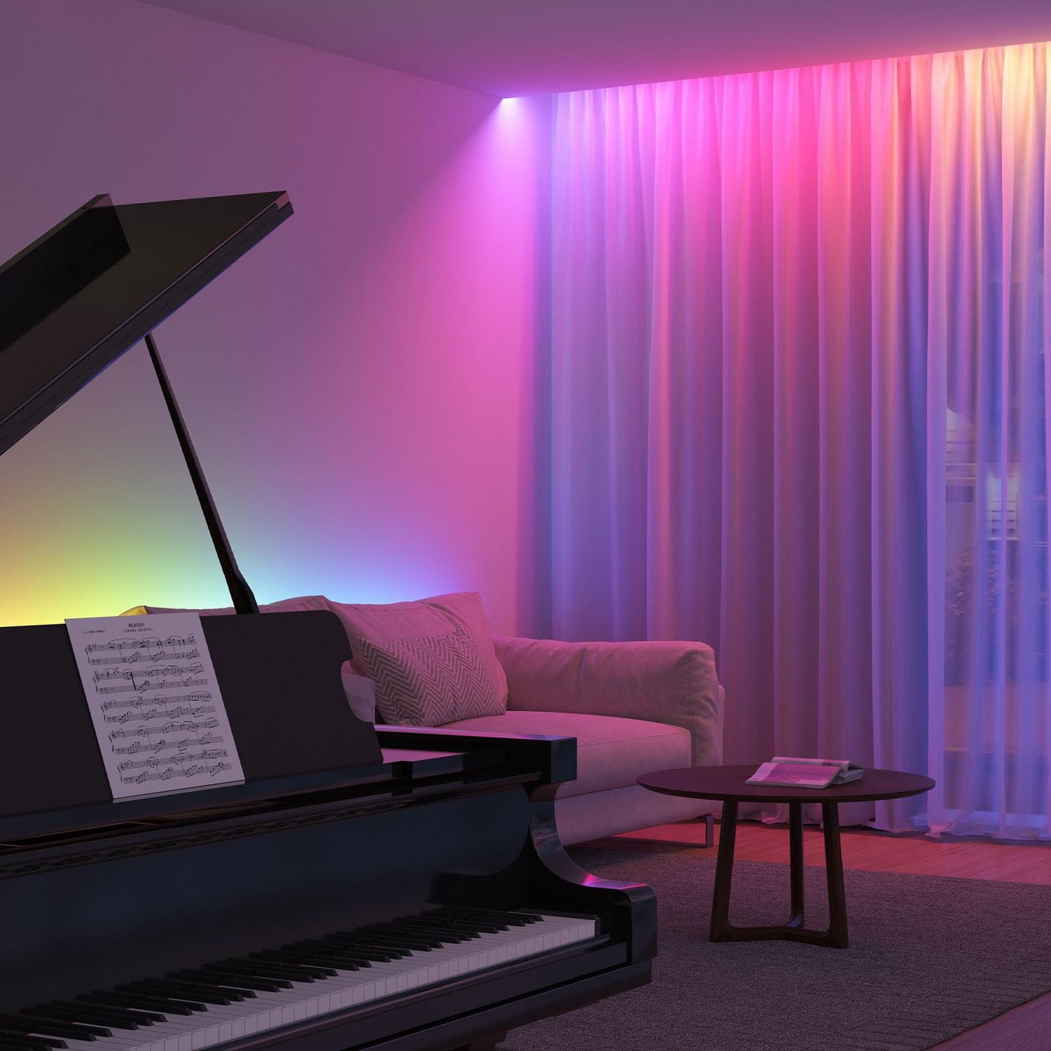 Bande lumineuse à DEL RGBIC Pro Wi-Fi de 24,6 pi par Govee, couleurs changeantes