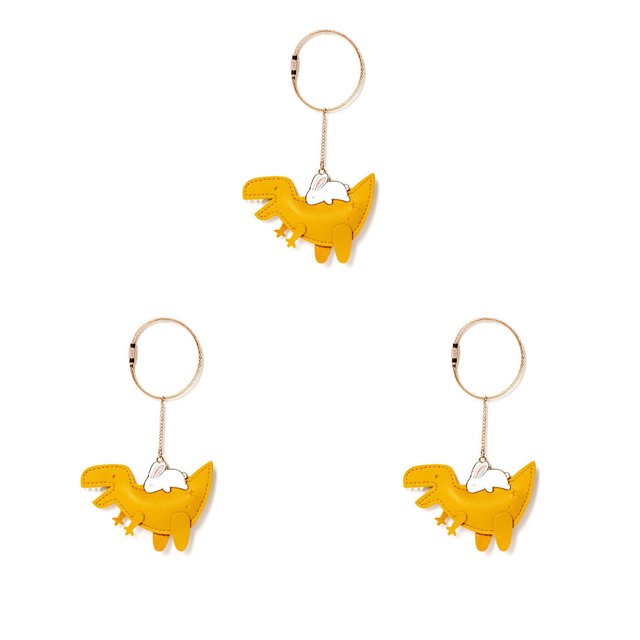 Qarigey LLavero de Metal con forma de Animal de 3 piezas, bolso decorativo de repuesto para mujer, bolso de mano para el hogar y la Oficina, adorno Ropa, zapatos y accesorios Miscelánea Qarigey AP014195-02