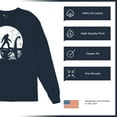 thumbnail image 6 of Alien Bigfoot Loch Ness Monster Moon Long Sleeve T-shirt Funny Space UFO Hunter Sasquatch Yeti Dinosaur Nerd Believe, 6 of 7