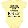 thumbnail image 3 of Inktastic So I'm Little, but I'm Gonna Be a Big Sister Girls Baby Bodysuit, 3 of 5