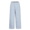 thumbnail image 6 of Striped Linen Pants Women Summer Elastic Waist Straight Leg Cropped Pants Casual Boho Beach Trousers, XL, 6 of 6