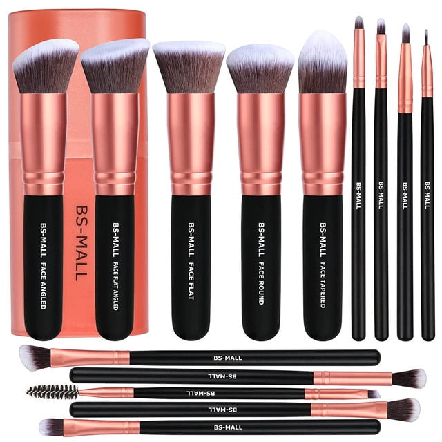 BSMALL Makeup Brushes Premium Synthetic Foundation Powder Concealers