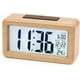 thumbnail image 1 of Reloj despertador digital, reloj despertador digital de madera con módulo de sensor, reloj de mesa con pantalla grande, fecha, visualización de temperatura, luz nocturna, reloj digital con módulo de, 1 of 6