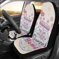 thumbnail image 2 of Juego de 2 fundas para asientos de coche ABPHQTO Sweet Home Botella Flores Mariposas Universal, 2 of 3