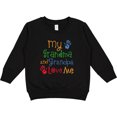thumbnail image 2 of Inktastic My Grandma and Grandpa Love Me Toddler Sweatshirt, 2 of 4
