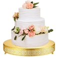 thumbnail image 1 of Soporte redondo de metal para tartas de 16 pulgadas, soporte de postre, soporte para tartas de boda, soporte para galletas, bandeja para servir tartas y frutas para mesa, boda, cumpleaños,, 1 of 6
