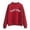 Red, variant on Bibifish Womens Sweatshirts Letter Printed Crewneck Long Sleeve Pullover Tops Casual Lightweight Spring Fall Relaxed Fit Sweatshirts