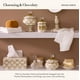 thumbnail image 3 of Funda para caja de pañuelos MACKENZIE-CHILDS Boutique, cuadrada, marrón y blanco, 3 of 6