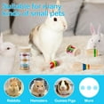 thumbnail image 4 of 6 Pcs Wooden Bunny Toys, Safe Rabbit Toys, Multi-Colored Bite-Resistant Guinea Pigs Toys for Chinchillas Hamsters Small Animals Playing Indoor Outdoor Bunny Gifts, 4 of 7