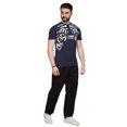 thumbnail image 3 of Cavalli Class Navy Tiger Eyes Print Fashion T-Shirt-XXL for mens, 3 of 5